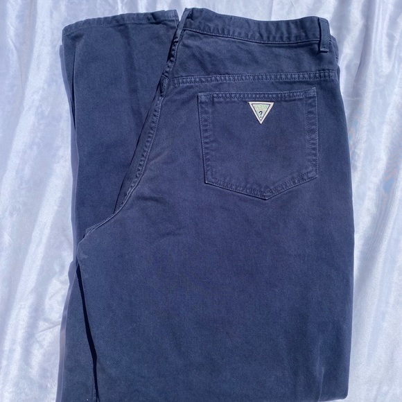 Navy blue Vintage 90s Guess Jeans - Picture 6 of 6